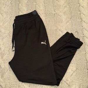 Puma womens relaxed soft Black Sweatpants jogger